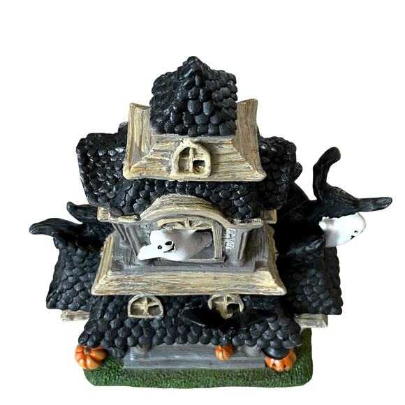 Halloween Haunted House LED Battery Lighted Ghosts Bats Creepy Pumpkins 16" NEW - Picture 4 of 15